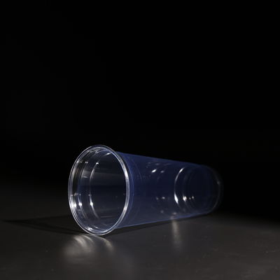 Durable 600ML Plastic PET Cup Stackable Plastic Cold Coffee Cups Bpa Free