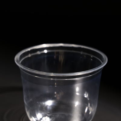 360ML Clear PET Plastic Drinking Cups with FDA Certification and Stackable Feature