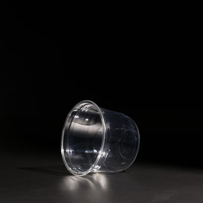 Transparent Stackable Plastic Disposable Cup Plastic Cups 12OZ PET Cups With Lid Custom Logo Printed