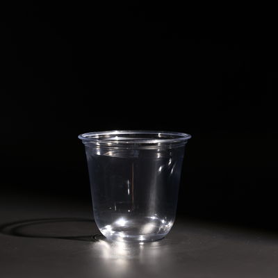 10oz Disposable Plastic PET Cup Food Grade U Shape Plastic Cup For Juice And Milk