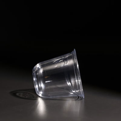 U Shape Stackable Disposable Plastic PET Cup 10oz For Cold Coffee