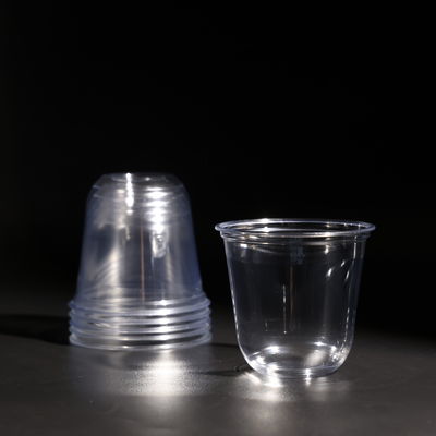 Customized PET Disposable Plastic Drinking Cups with Logo for Cold Beverages