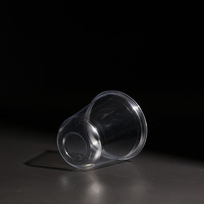 400ml Disposable Clear Plastic PET Cups With Lids For Takeaway Juice