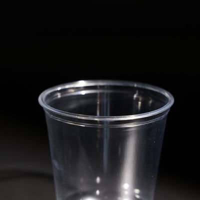 Disposable 14oz Clear PET Plastic Cups for Coffee Shops with Printable LOGO