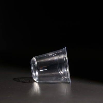 Disposable 14oz Clear PET Plastic Cups for Coffee Shops with Printable LOGO