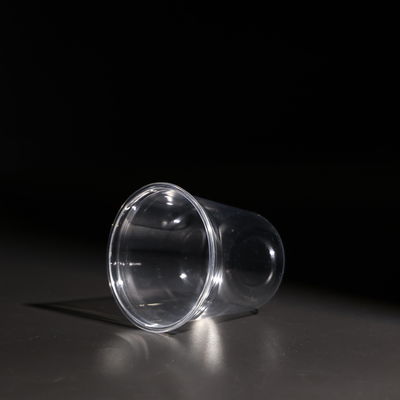Clear PET Plastic Cups with Lids for Coffee Boba Tea and Juice