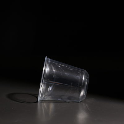 Cold Juice Plastic Disposable Cup 14oz PET Plastic Cup With Lids Personalized Logo Printed