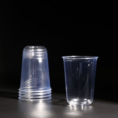 16oz  Plastic Disposable Cold Drink Boba Tea Cups