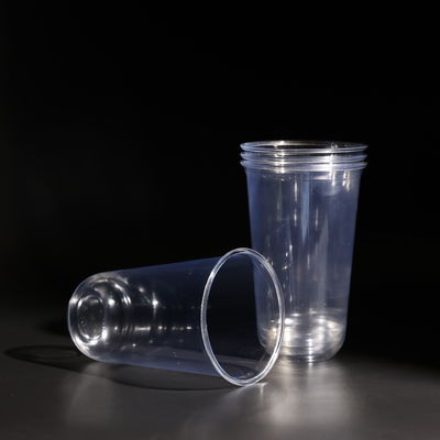 PET Cups Customized Printing Clear Stackable 14.5g 50PCS/CTN