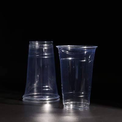 Stackable Clear PET Plastic Cups 30oz With Custom Logo 50 Count
