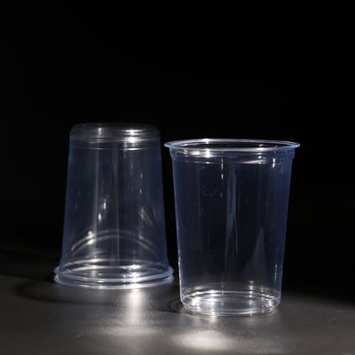 Disposable 32OZ PET Plastic Cup With Lids For Beverages And Coffee