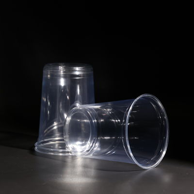 Customized Logo 32OZ Clear Plastic PET Cup PET Plastic Cups For Cold Beverages Boba Tea