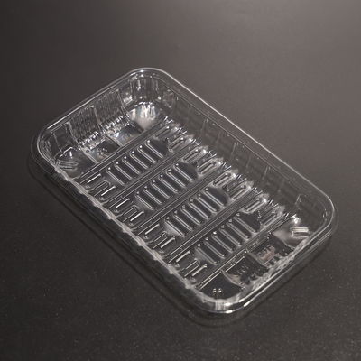7 Inch Eco Friendly Plastic PET Food Tray for Takeout Food Packing with Customized Logo