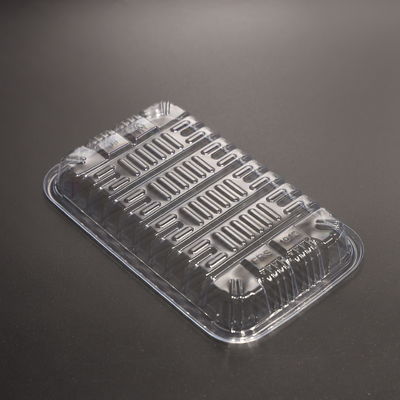 7 Inch Eco Friendly Plastic PET Food Tray for Takeout Food Packing with Customized Logo