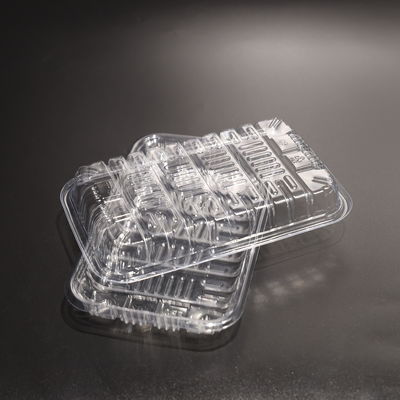 7 Inch Eco Friendly Plastic PET Food Tray for Takeout Food Packing with Customized Logo