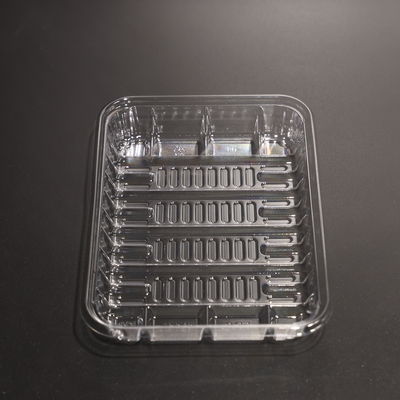 Plastic PET Food Tray Bpa Free Eco Friendly Vegetable Packing Tray For Food
