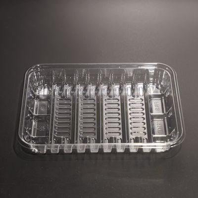 Customized Food Grade Plastic PET Plate For Fresh Food Tray Packaging