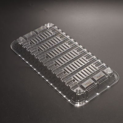 Custom Plastic Food Tray BPA Free Rectangular Plastic Tray Food Packaging For Fresh Fruit