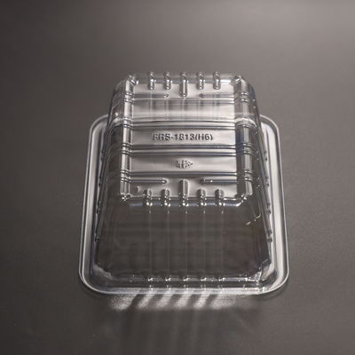 Rectangular PET Stackable Food Tray Eco Friendly For Meal Preparation