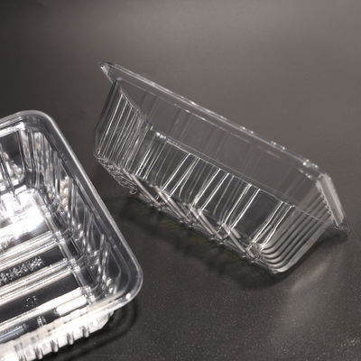 Rectangular PET Stackable Food Tray Eco Friendly For Meal Preparation
