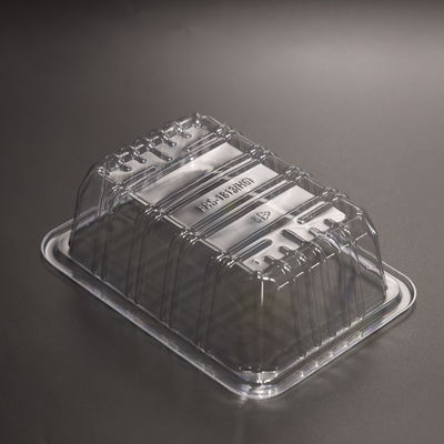Clear Disposable Plastic PET Food Tray For Fresh Fruit Vegetable