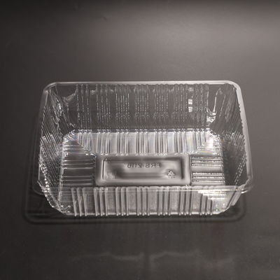 Stackable Eco Friendly Plastic Food Tray PET Food Tray Container For Food Packaging