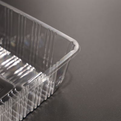 Stackable Eco Friendly Plastic Food Tray PET Food Tray Container For Food Packaging
