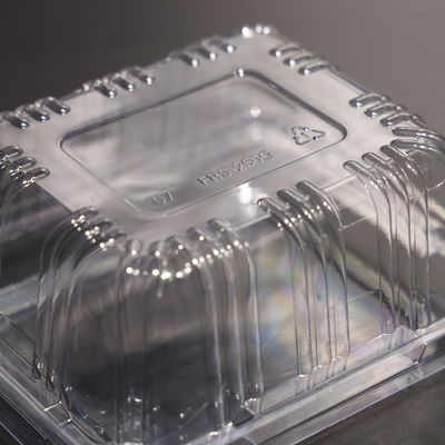 Eco Friendly PET Rectangular Food Storage Containers With Lids Freezer Safe