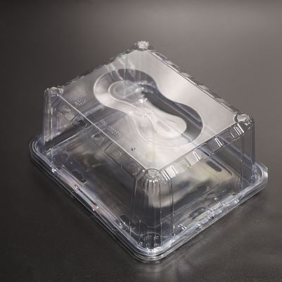 Rectangular Food Packaging Plastic Container PET Eco Friendly Food Storage Containers