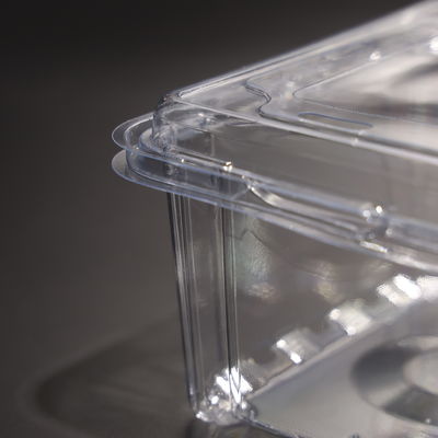 Rectangular Food Packaging Plastic Container PET Eco Friendly Food Storage Containers