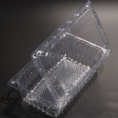 Reusable Rectangular Plastic Food Container PET Food Storage Box Plastic Food Storage Container With Lid