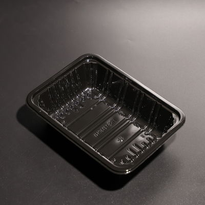 Disposable Stackable  PET Plastic Food Trays With Customized Color