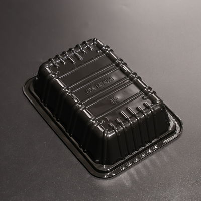 Disposable Stackable  PET Plastic Food Trays With Customized Color