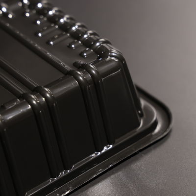 Disposable Stackable  PET Plastic Food Trays With Customized Color