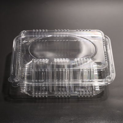 Customized Color Plastic Food Container PET Container With Lid For Freezer Storage