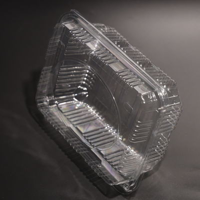 Leak Proof PET Plastic Food Storage Container For Fresh Vegetable