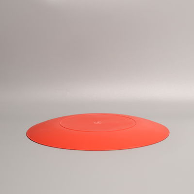 Disposable Eco Friendly Round Plastic PS Food Tray Plate For Cake Snack