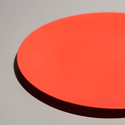 Disposable Eco Friendly Round Plastic PS Food Tray Plate For Cake Snack
