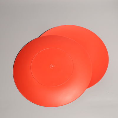 Disposable Eco Friendly Round Plastic PS Food Tray Plate For Cake Snack