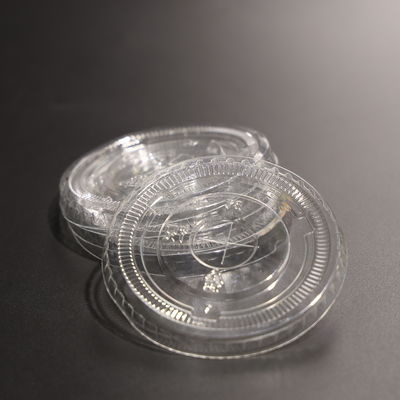 78mm Transparent Plastic Cup Lid BPA Free Round PET Cup Lid For The Plastic Cup And Paper Cup