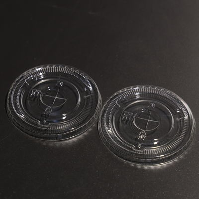 78mm Transparent Plastic Cup Lid BPA Free Round PET Cup Lid For The Plastic Cup And Paper Cup