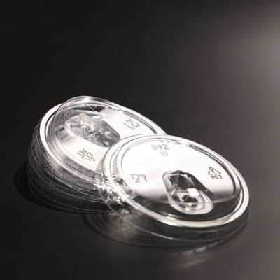 89mm PET Plastic Cup Lid Transparent Leak Proof Round Screw On Cup Lid