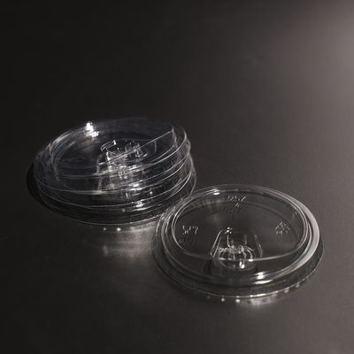 Durable PET Plastic Cup Lid Transparent Disposable Plastic Lid For PP Cups PS Cups