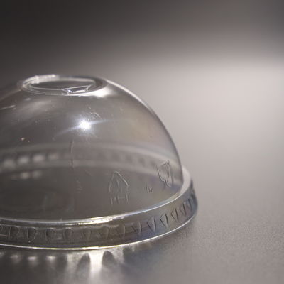 Transparent Plastic Cup Lid PET Material For Covering Sealing Cups BPA Free 3g Simple Design