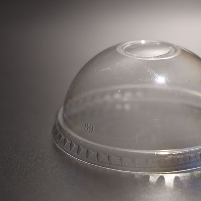 Transparent Plastic Cup Lid PET Material For Covering Sealing Cups BPA Free 3g Simple Design