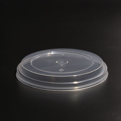 Plastic PP Round Disposable Cup  Lid Cover Leak Proof For Boba Tea Cups