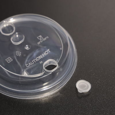 Leak Proof Plastic PP Cup And PET Cup Lid BPA Free Easy Drinking Single Use Cup Lid