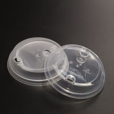 Flexible Plastic Disposable Cup Lids Leak proof Transparent For Plastic Cup And Paper Cup