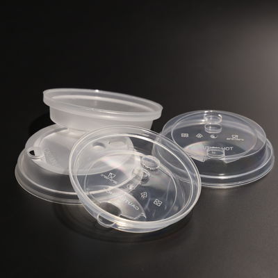 Flexible Plastic Disposable Cup Lids Leak proof Transparent For Plastic Cup And Paper Cup