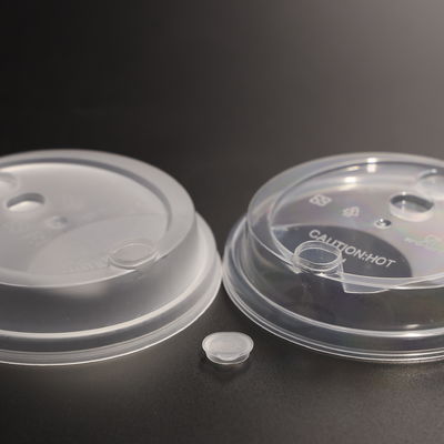 Flexible Plastic Disposable Cup Lids Leak proof Transparent For Plastic Cup And Paper Cup